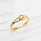 Anillo punto de círculo 2 grs Oro 18k - Miniatura 4