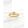 Anillo punto de círculo 2 grs Oro 18k