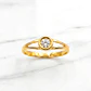 Anillo punto de círculo 2 grs Oro 18k - Miniatura 1