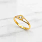Anillo punto de círculo 2 grs Oro 18k - Miniatura 5