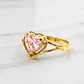 Anillo corazón rosa de francia Oro 18k - Miniatura 2