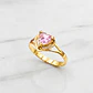 Anillo corazón rosa de francia Oro 18k - Miniatura 4
