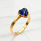 Anillo corazón zafiro Oro 18k - Miniatura 1