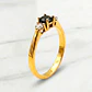 Anillo condesa onix y circón Oro 18k - Miniatura 2