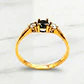 Anillo condesa onix y circón Oro 18k - Miniatura 6