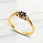 Anillo condesa onix y circón Oro 18k - Miniatura 1
