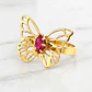 Anillo Mariposa rubi oro 18k - Miniatura 5