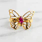 Anillo Mariposa rubi oro 18k - Miniatura 4
