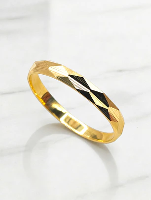 Ilusión tallada rombo 2 mm Oro 18k 