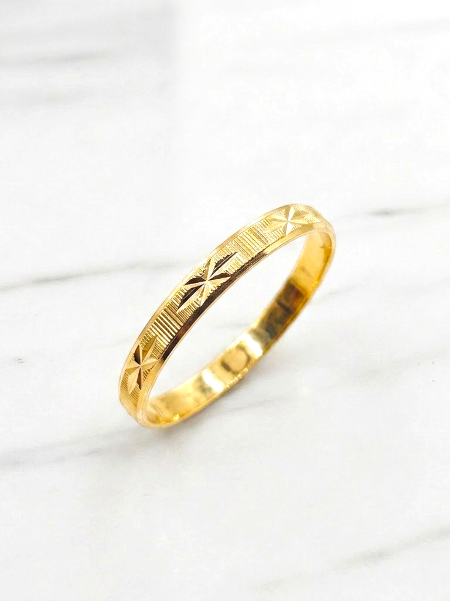 Ilusión asterisco 2 mm Oro 18k  3