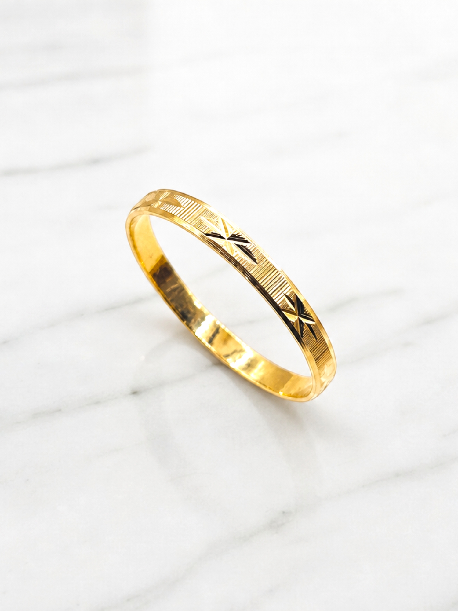 Ilusión asterisco 2 mm Oro 18k  5