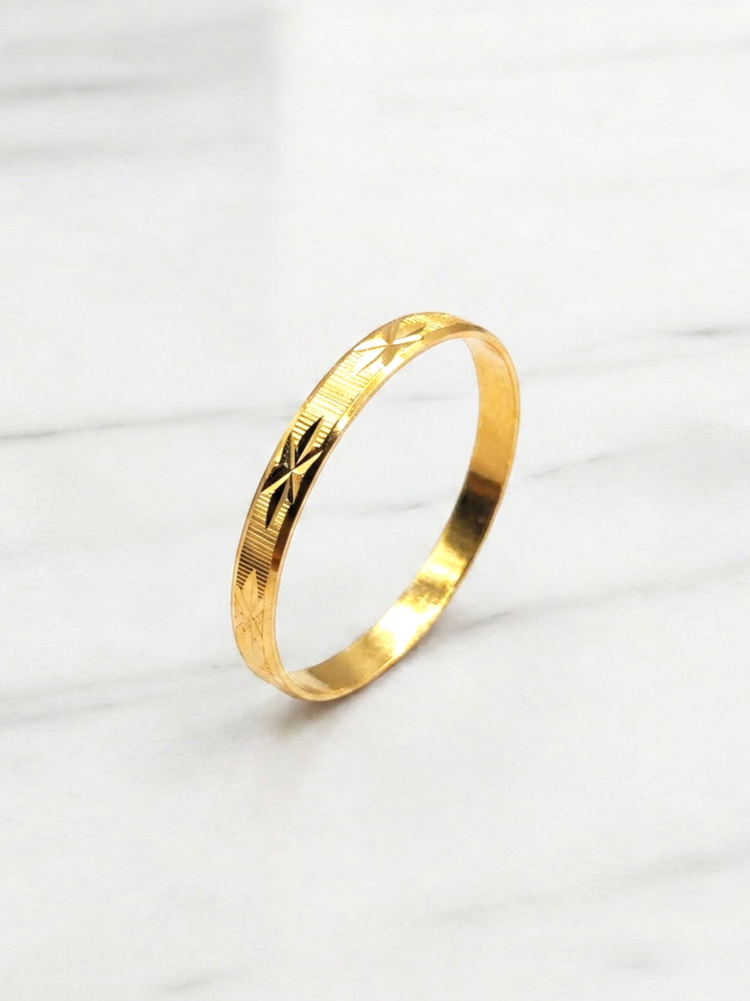 Ilusión asterisco 2 mm Oro 18k  2