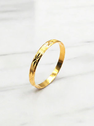 Ilusión asterisco 2 mm Oro 18k 