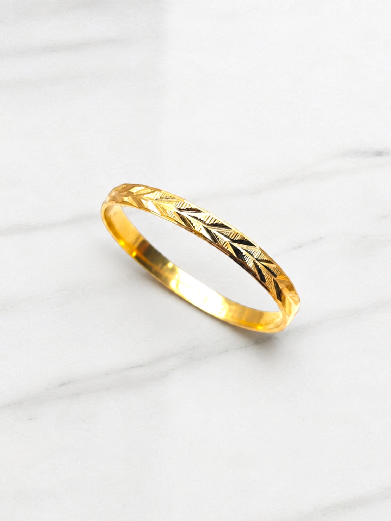 Ilusión espiga 2 mm Oro 18k  4