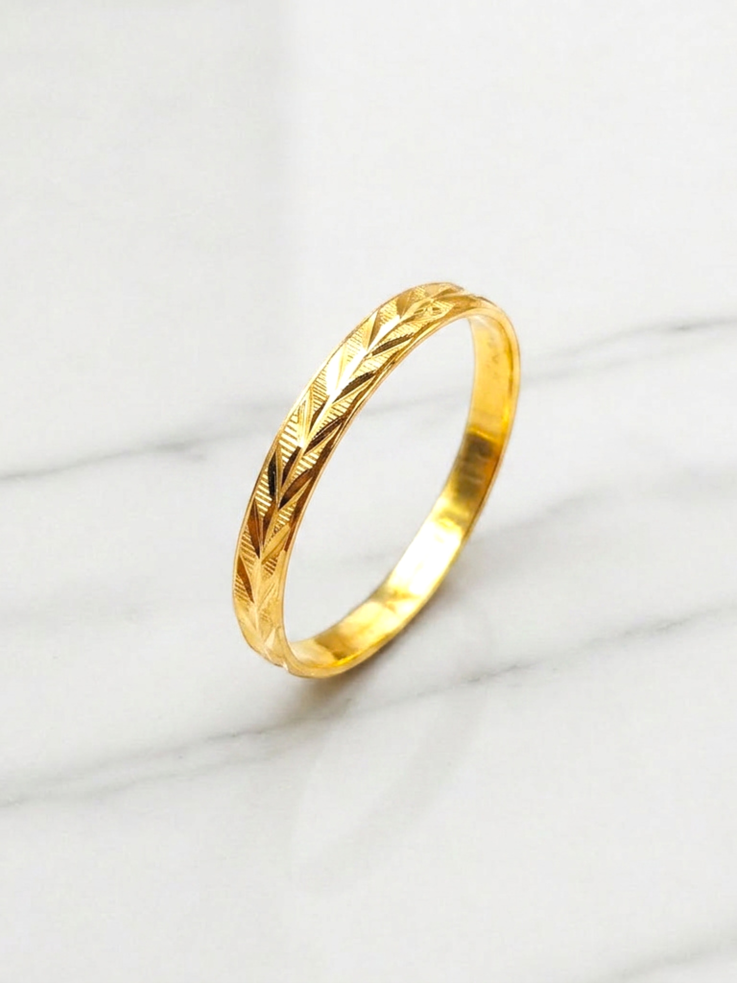 Ilusión espiga 2 mm Oro 18k  5