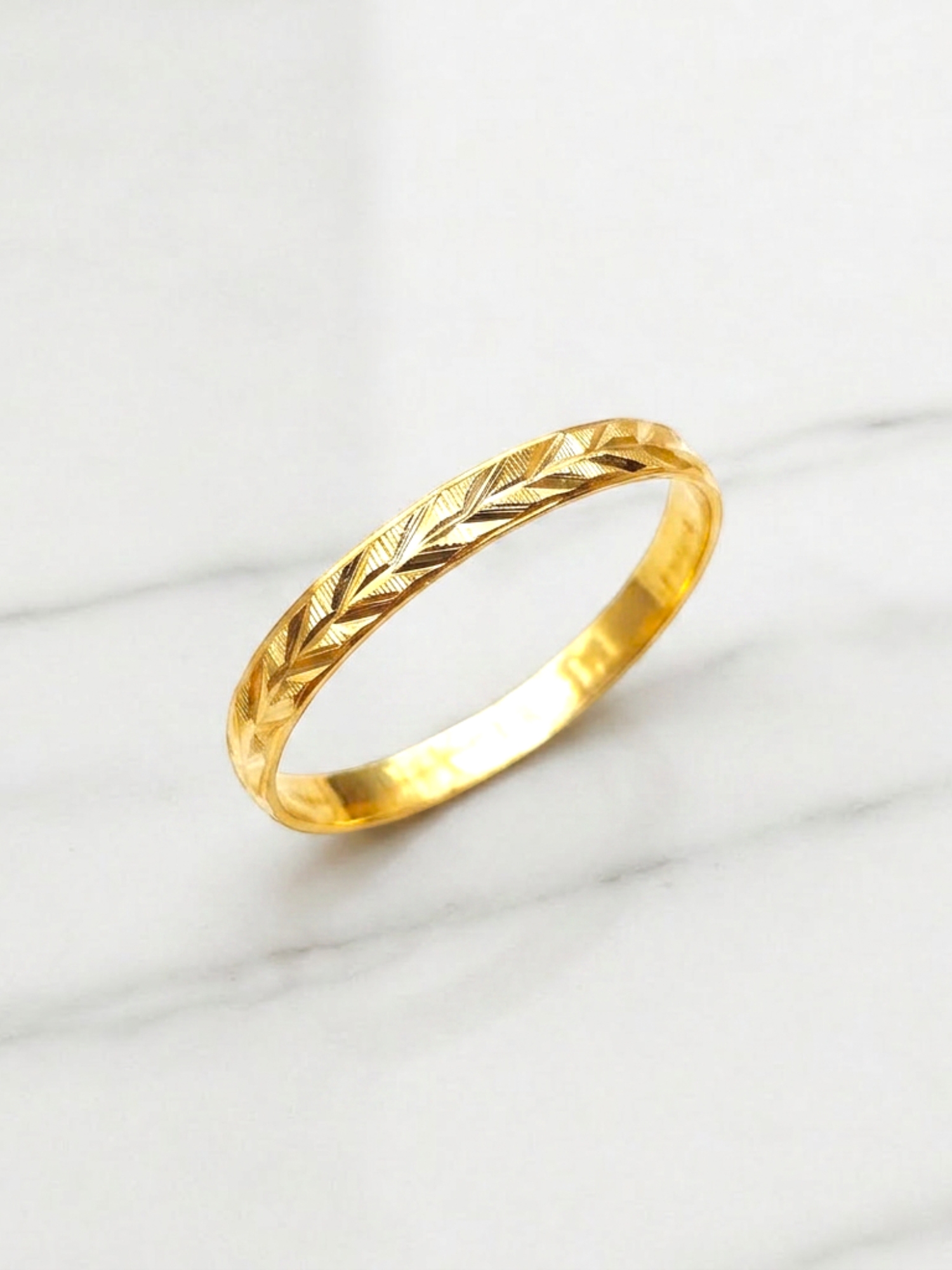 Ilusión espiga 2 mm Oro 18k  2