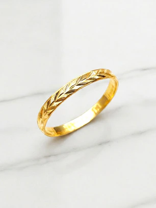 Ilusión espiga 2 mm Oro 18k 