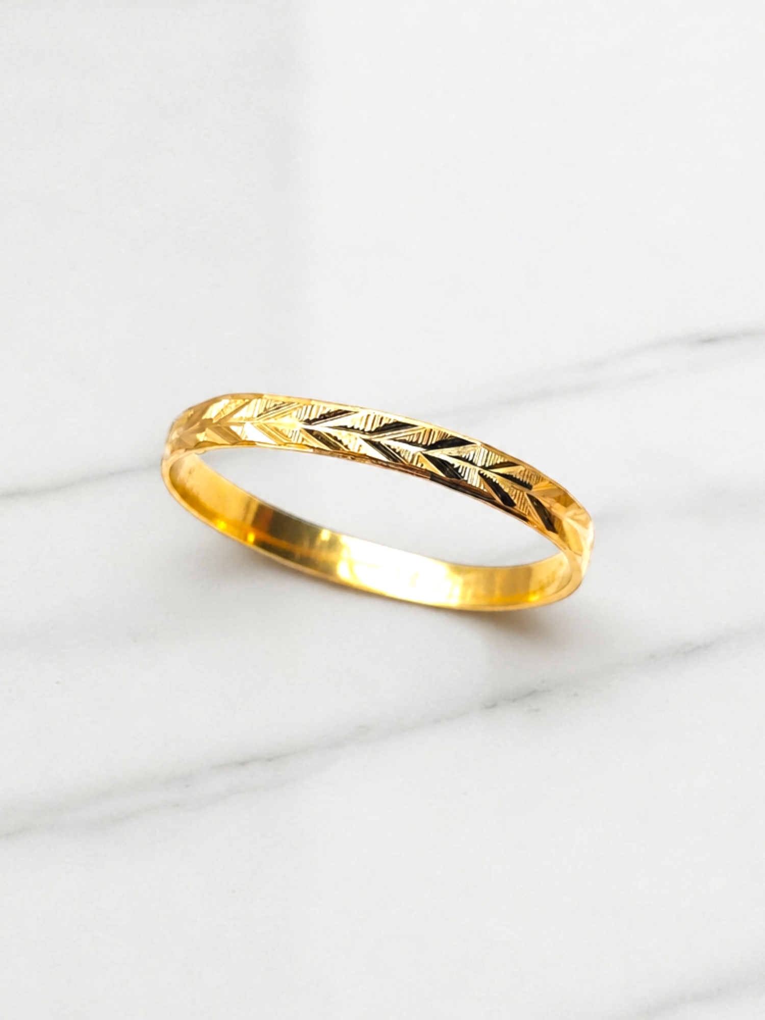 Ilusión espiga 2 mm Oro 18k  6