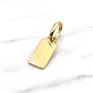 Colgante placa 1.7 cm Oro 18k  - Miniatura 2