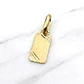 Colgante placa 1.7 cm Oro 18k  - Miniatura 1
