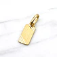 Colgante placa 1.7 cm Oro 18k  - Miniatura 4