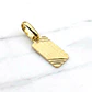 Colgante placa 1.7 cm Oro 18k  - Miniatura 3