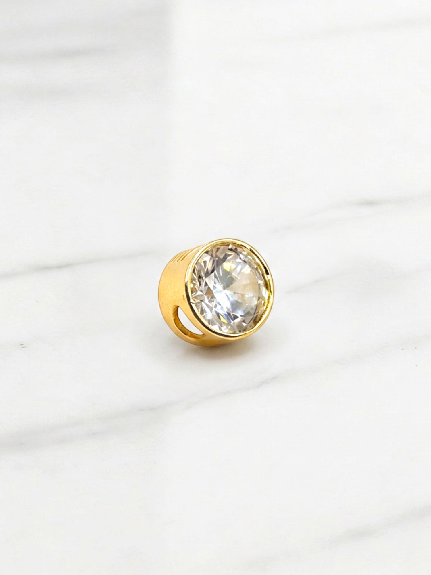 Colgante Punto de luz circón Oro 18k 3