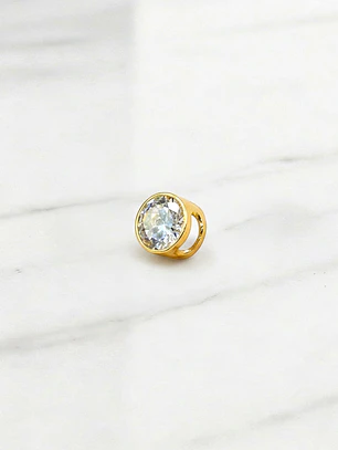 Colgante Punto de luz circón Oro 18k