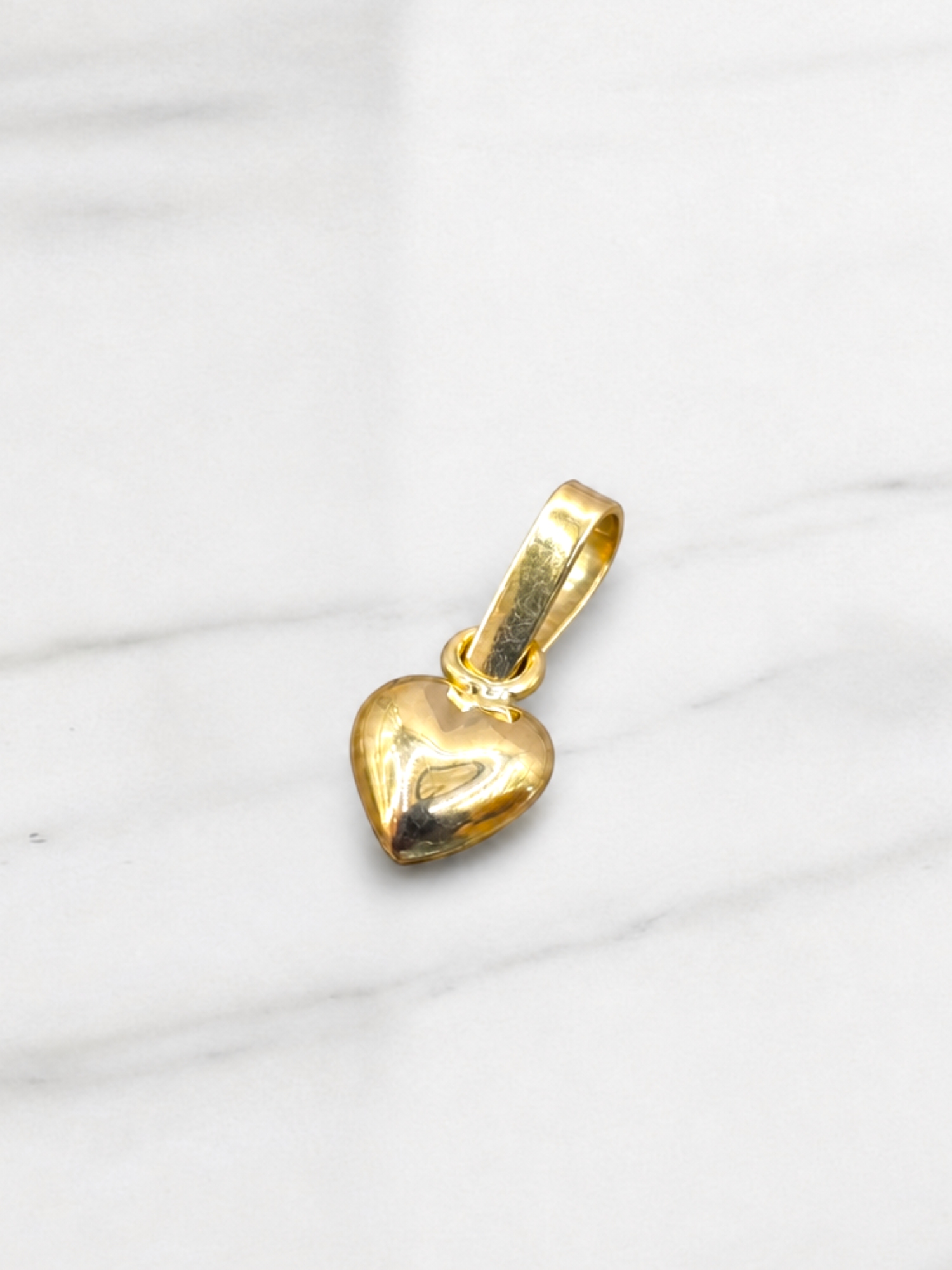 Colgante corazón inflado Oro 18k 2