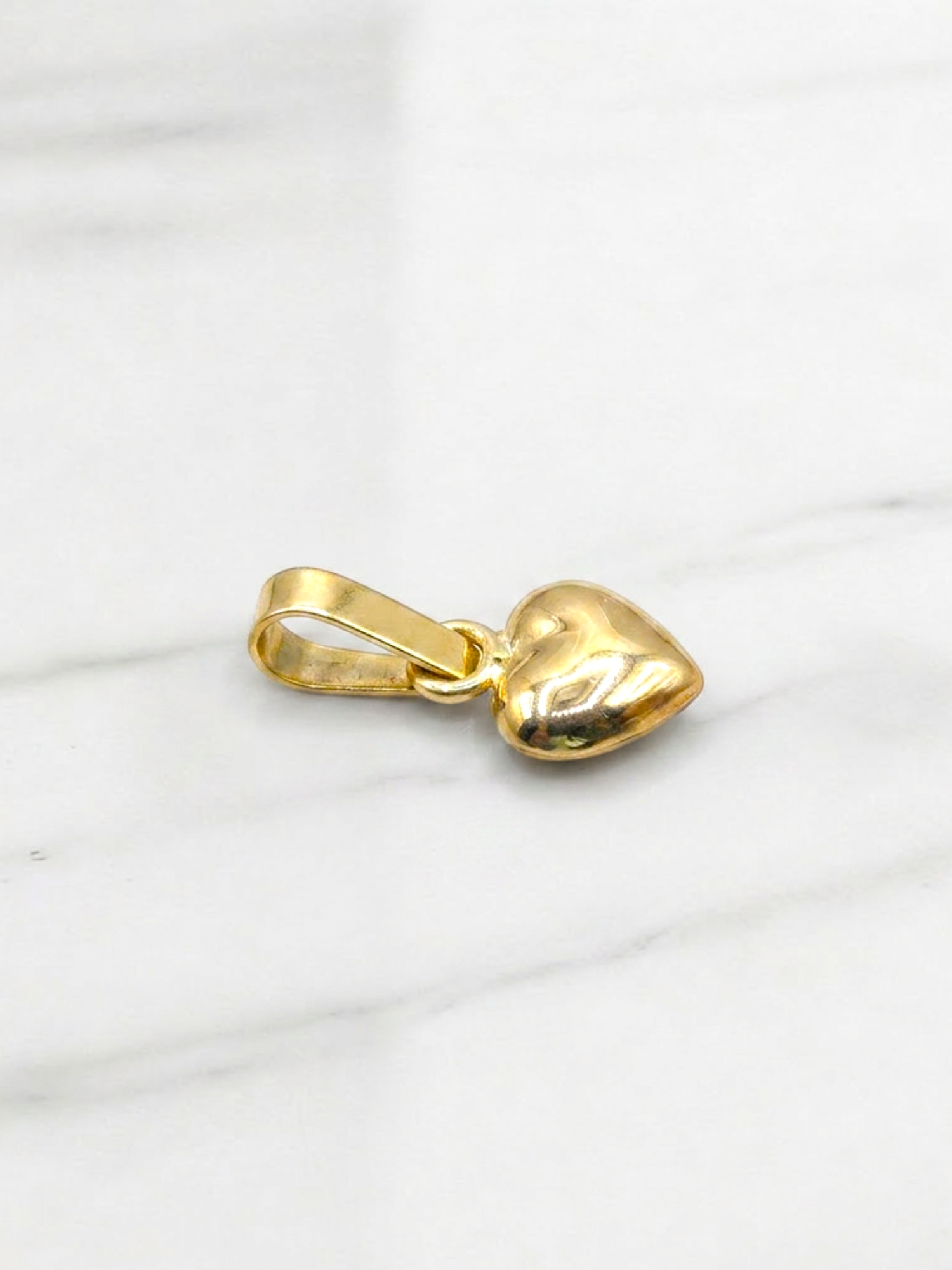 Colgante corazón inflado Oro 18k 3