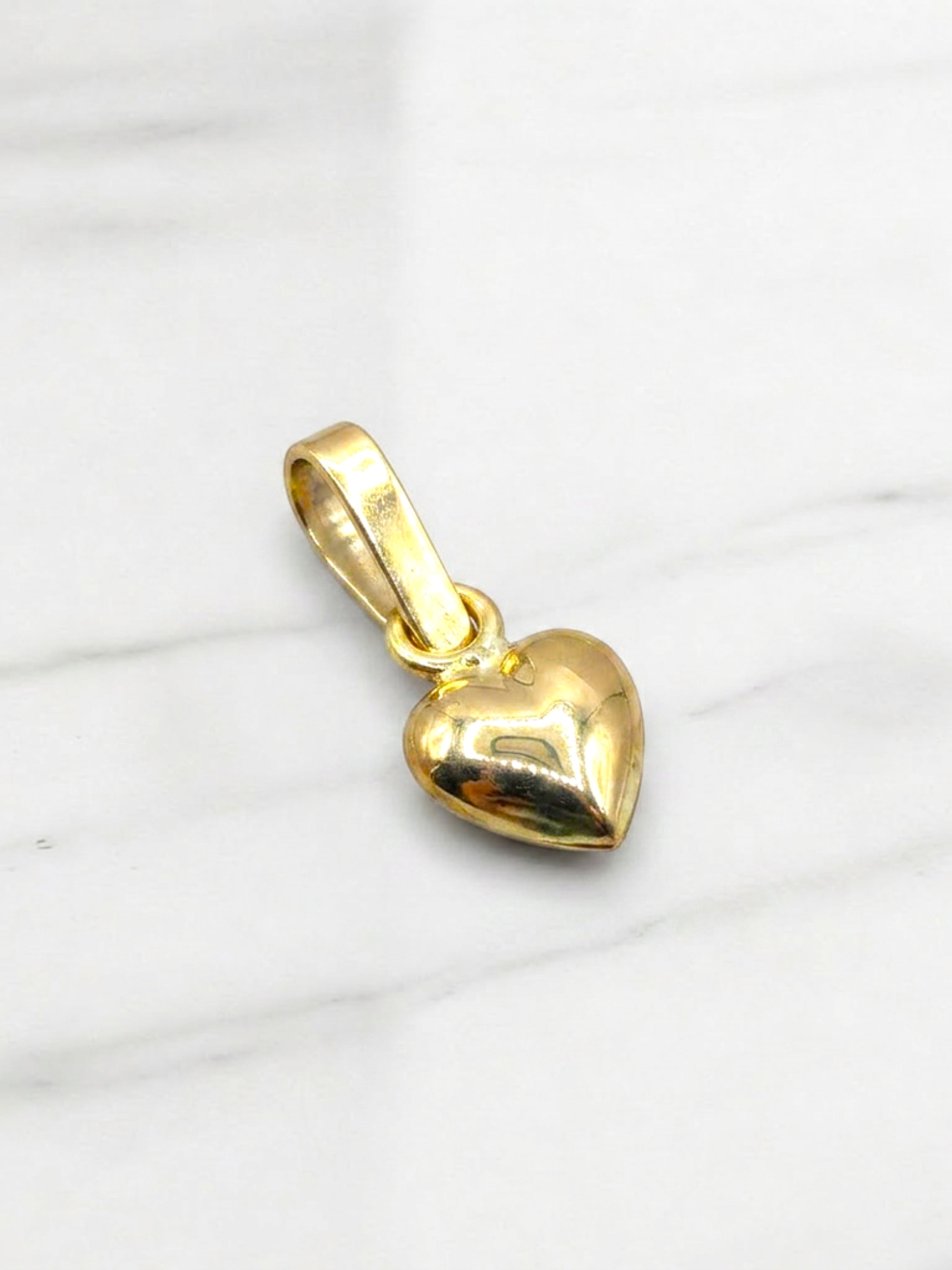 Colgante corazón inflado Oro 18k 1