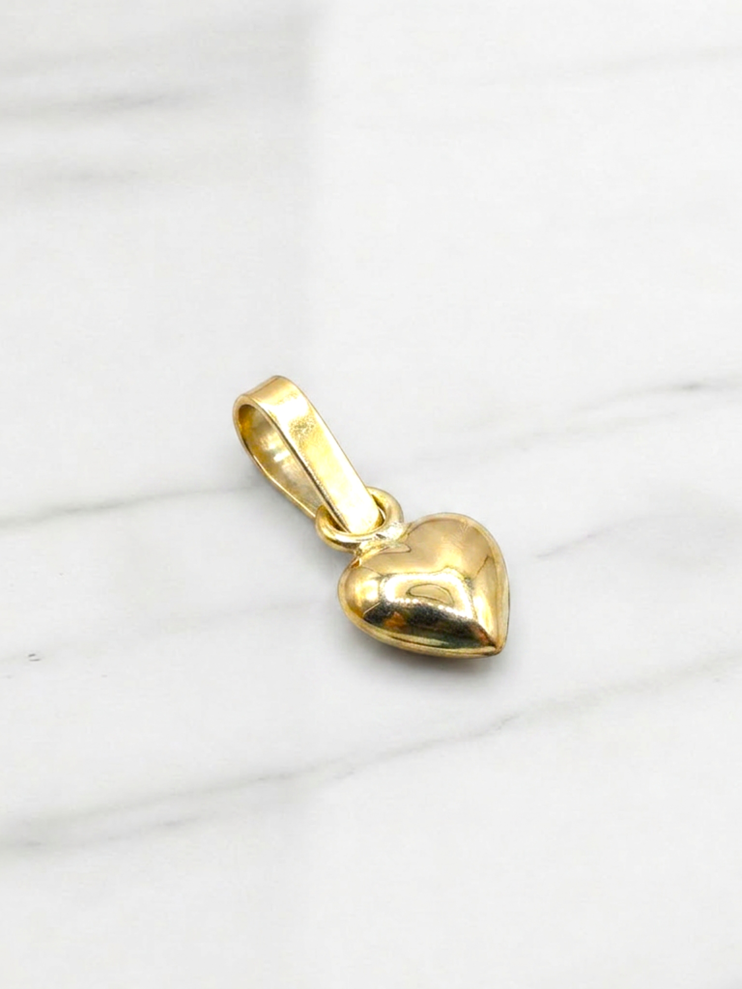 Colgante corazón inflado Oro 18k 4