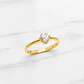 Anillo solitario corazon Oro 18k   - Miniatura 4