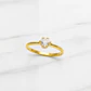 Anillo solitario corazon Oro 18k   - Miniatura 2
