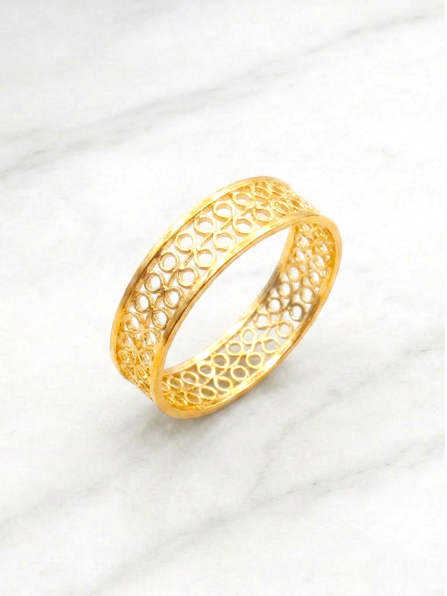 Anillo Filigrana Oro 18k  3
