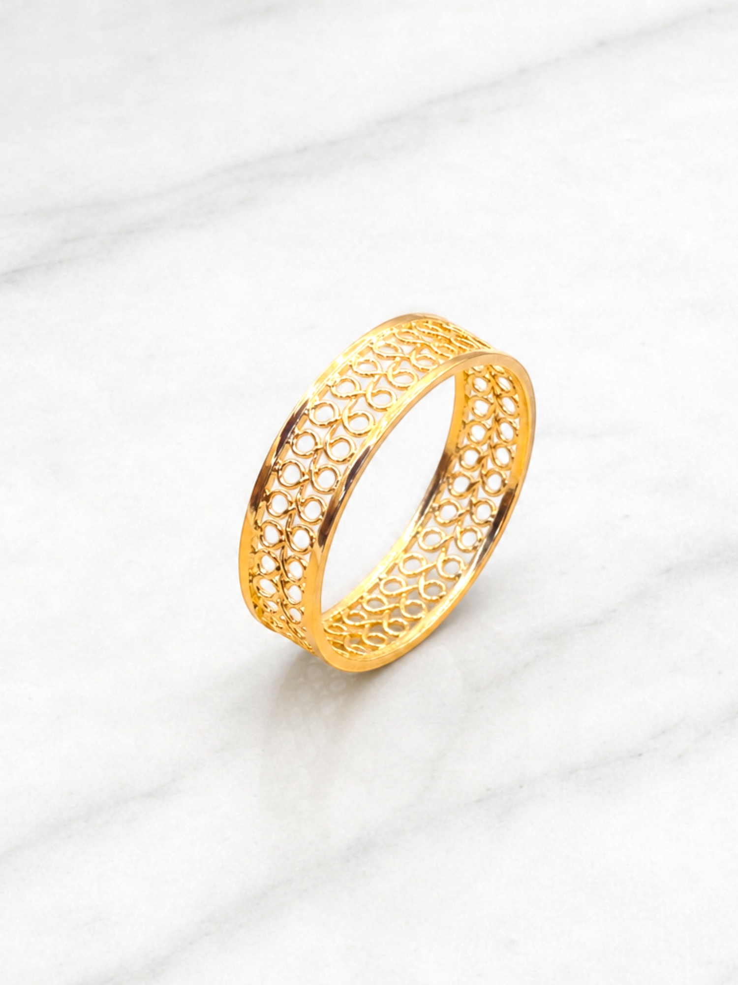 Anillo Filigrana Oro 18k  5