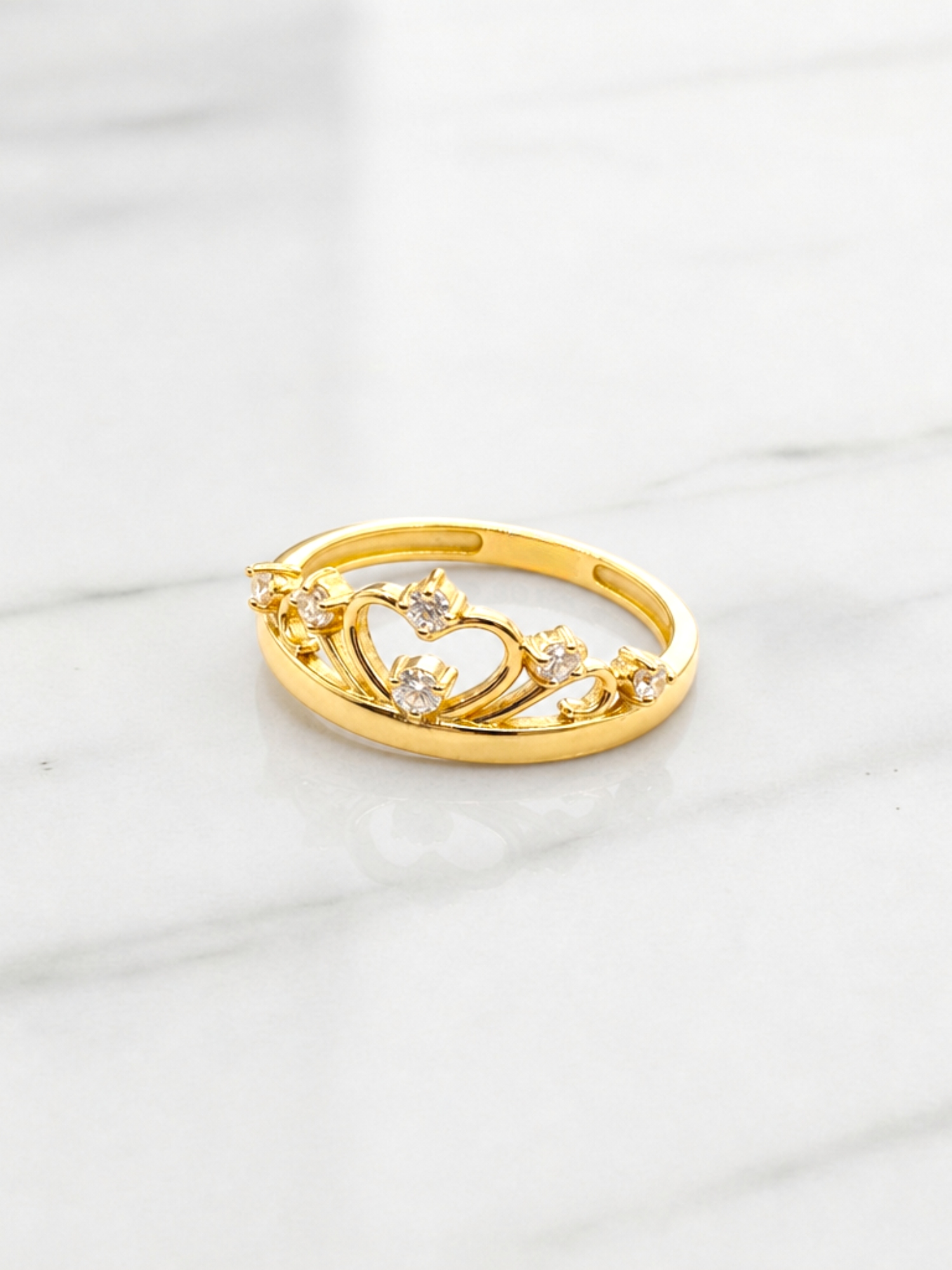 Anillo corona circones Oro 18k 3