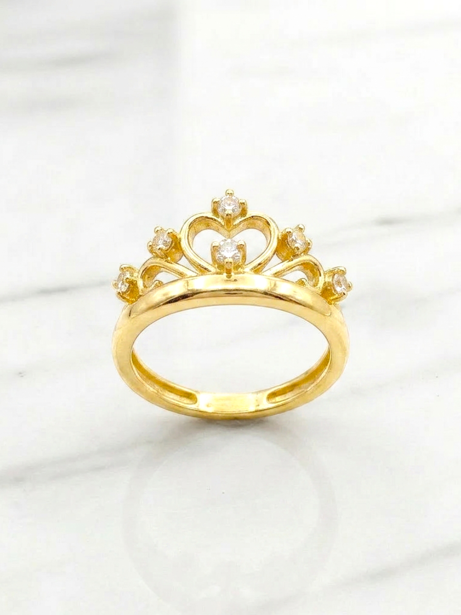 Anillo corona circones Oro 18k 5