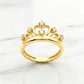Anillo corona circones Oro 18k - Miniatura 5