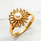 Anillo trenza perla cultivada Oro 18k - Miniatura 4