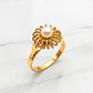 Anillo trenza perla cultivada Oro 18k - Miniatura 7