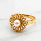 Anillo trenza perla cultivada Oro 18k - Miniatura 2
