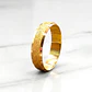 Argolla de matrimonio tallada bordes 5 mm Oro 18k - Miniatura 4