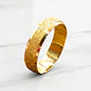 Argolla de matrimonio tallada bordes 5 mm Oro 18k - Miniatura 5