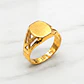 Anillo sello tallado Oro 18k - Miniatura 2