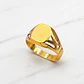 Anillo sello tallado Oro 18k - Miniatura 3
