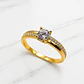 Anillo medio cintillo princesa 2.5 grs Oro 18k - Miniatura 1