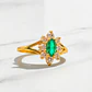 Anillo lady esmeralda con circones Oro 18k - Miniatura 1