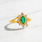 Anillo lady esmeralda con circones Oro 18k - Miniatura 2