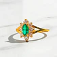 Anillo lady esmeralda con circones Oro 18k - Miniatura 3